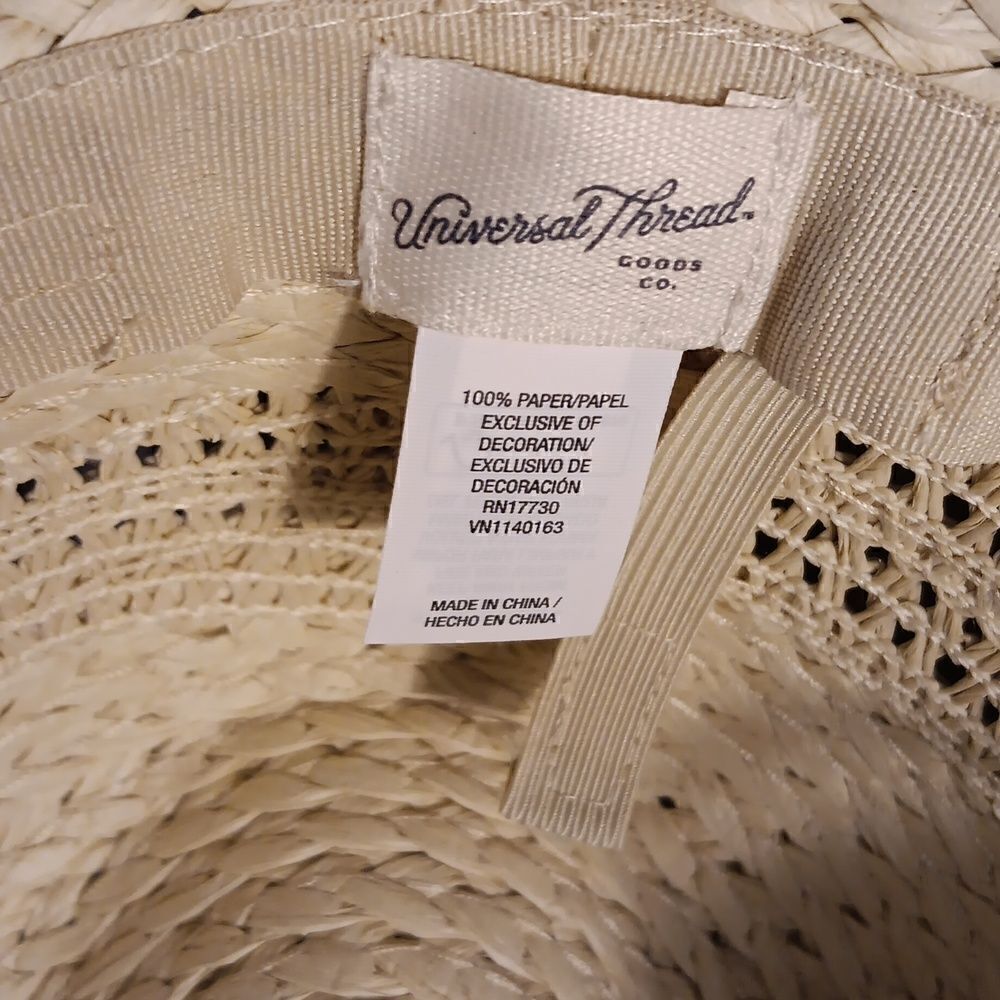 Universal Thread Straw Sun Hat NWT - image 4